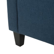 Dark Blue Canberra Fabric Armchair